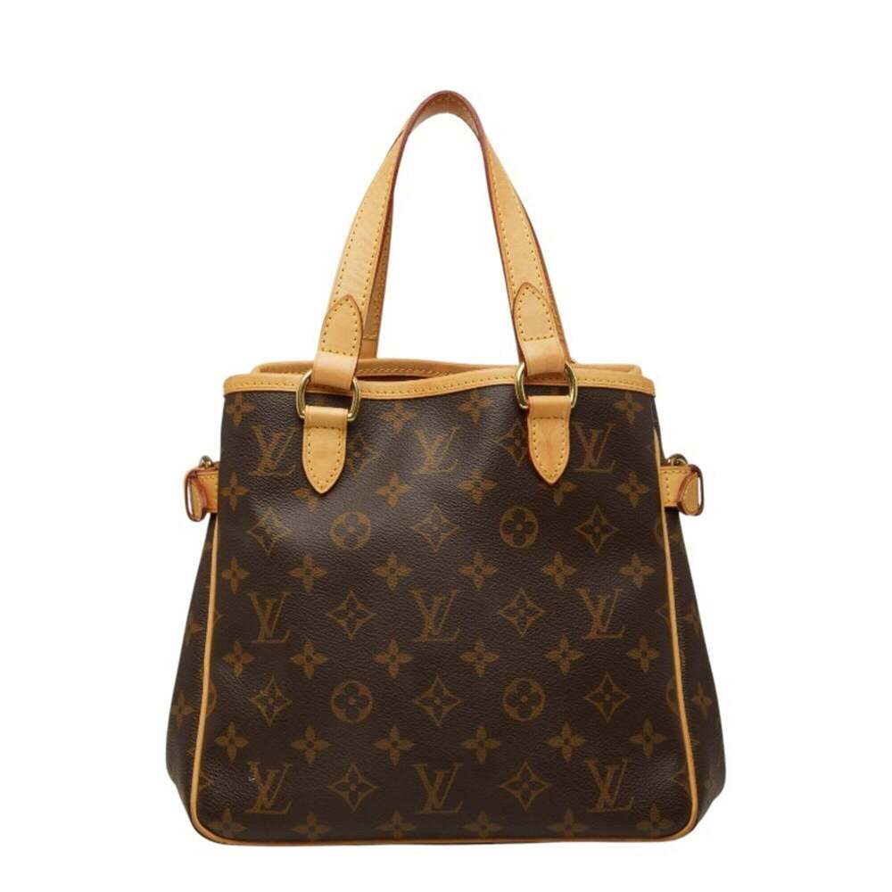 LOUIS VUITTON Brown Monogram Leather Tote Bag - Picture 1 of 12